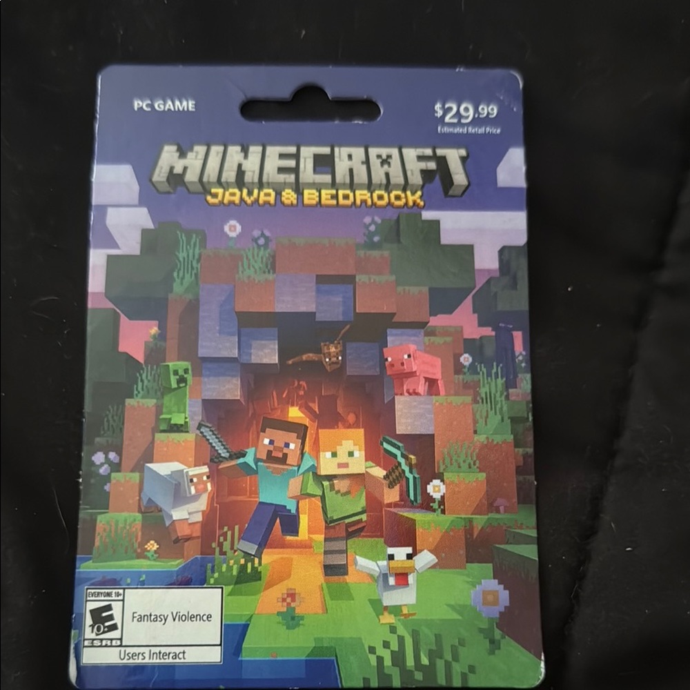 Java & Bedrock PC Game Card